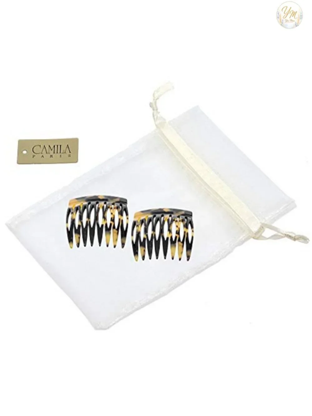 French Hair Side Comb Handmade Cellulose Acetate Strong Hold Hair Clips for